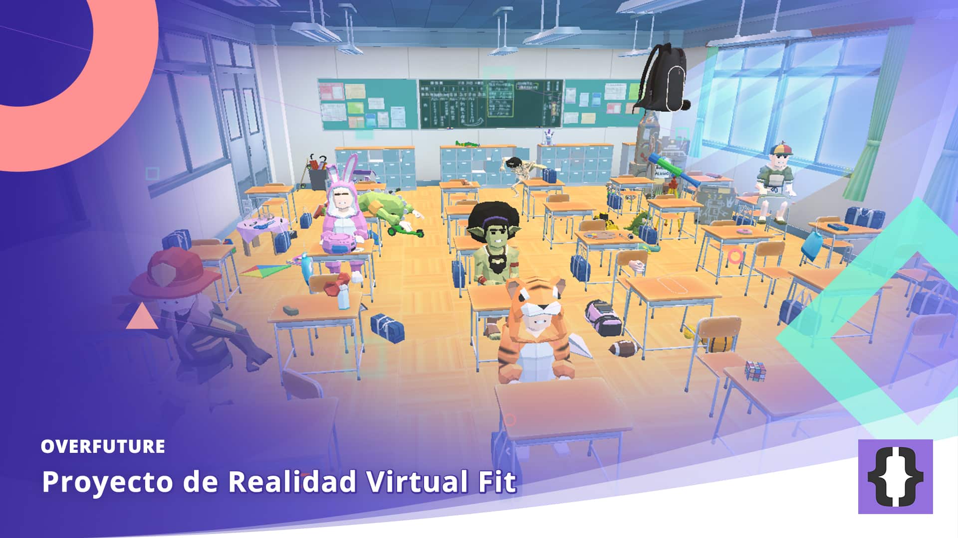 Aula de primaria en TDAH Virtual FIT de Realidad Virtual