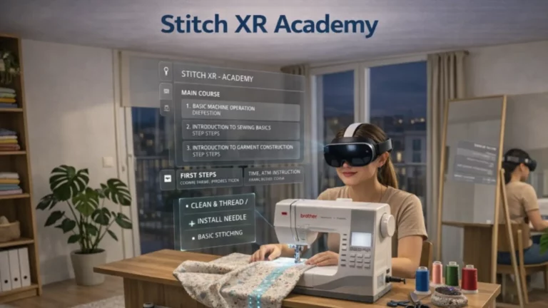 Imagen promocional de la App StitchXR Academy