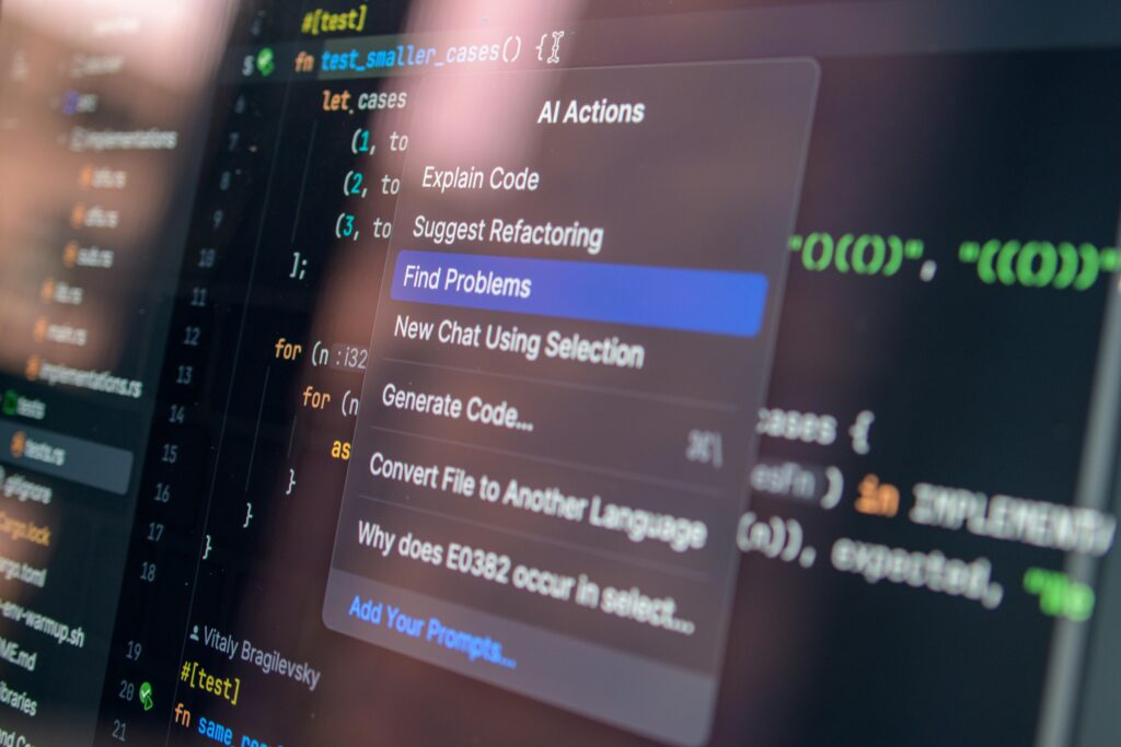 Código generado por inteligencia artificial