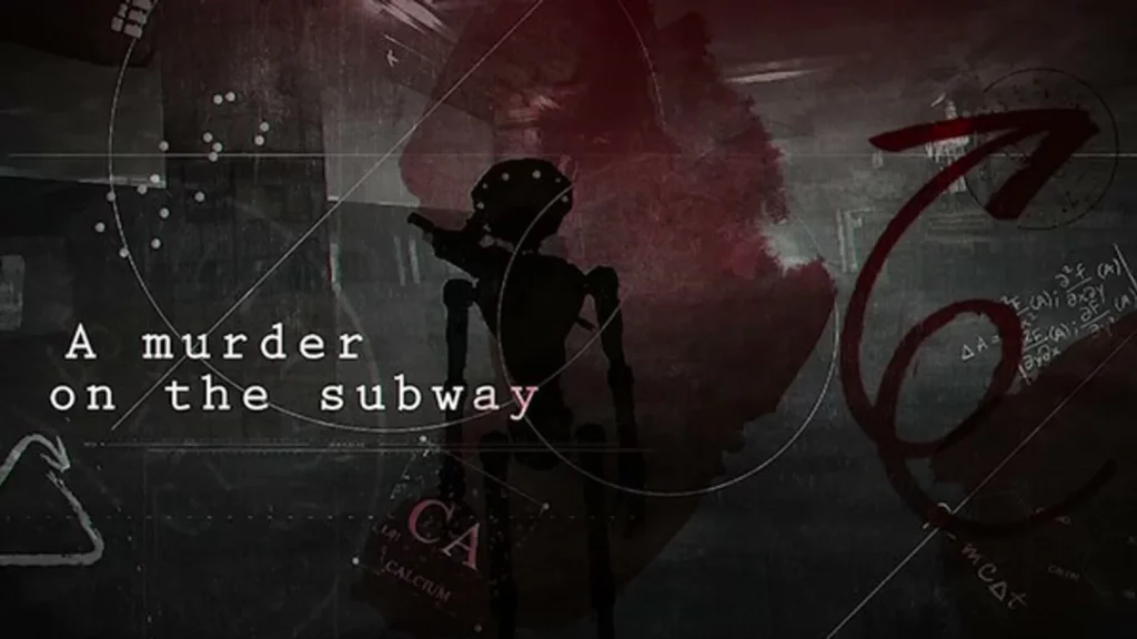 Arte promocional de Escape the Urban Underground con la silueta de un crimen en el metro