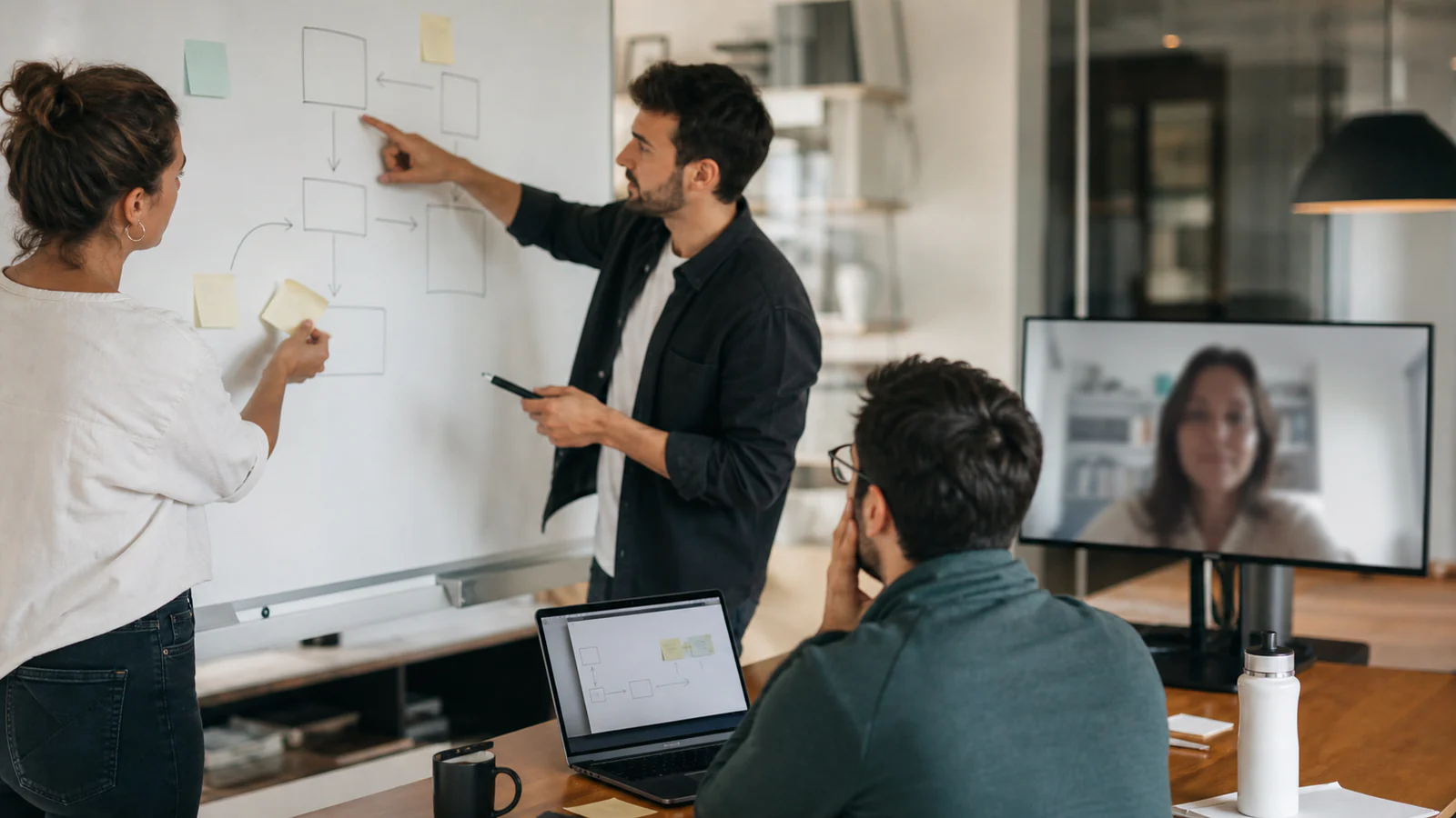 Talleres híbridos orientados al negocio Taller híbrido entre el equipo de Zaragoza y un cliente para diseñar un proceso digital