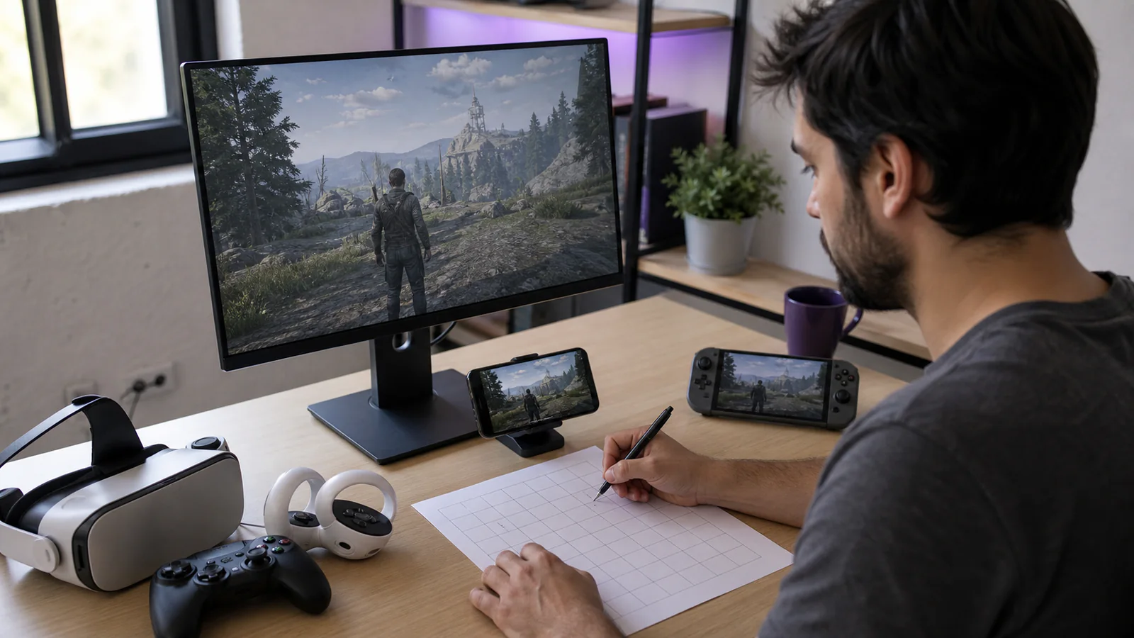Pruebas de videojuegos multiplataforma Pruebas de calidad de un videojuego en ordenador móvil consola portátil y realidad virtual