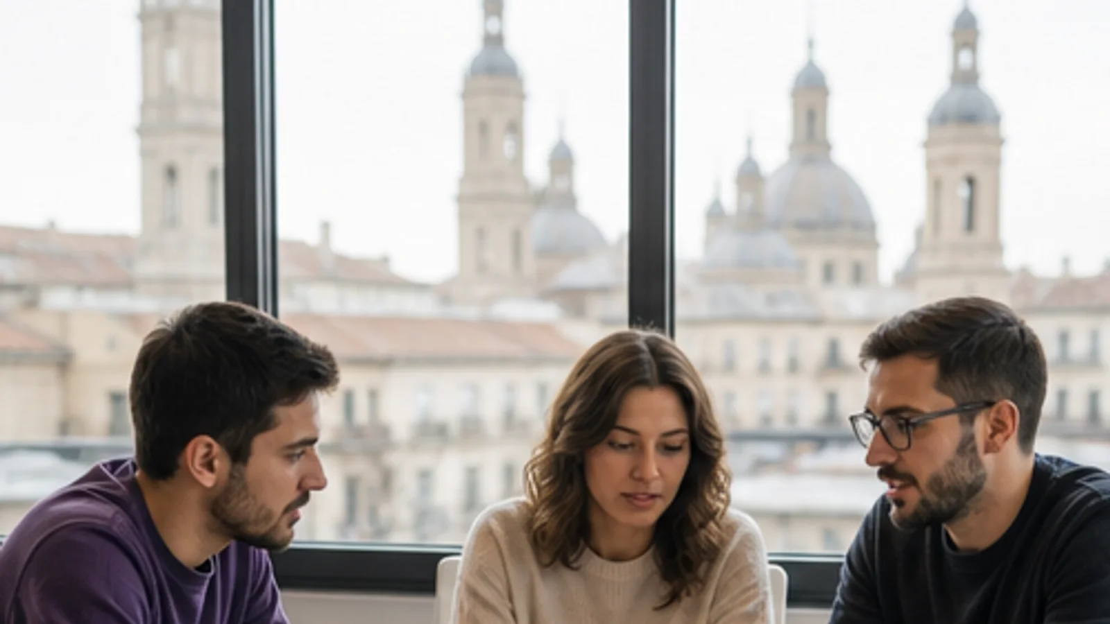 Estrategia SEO para empresas de Zaragoza Equipo de una agencia SEO en Zaragoza revisando una estrategia de posicionamiento