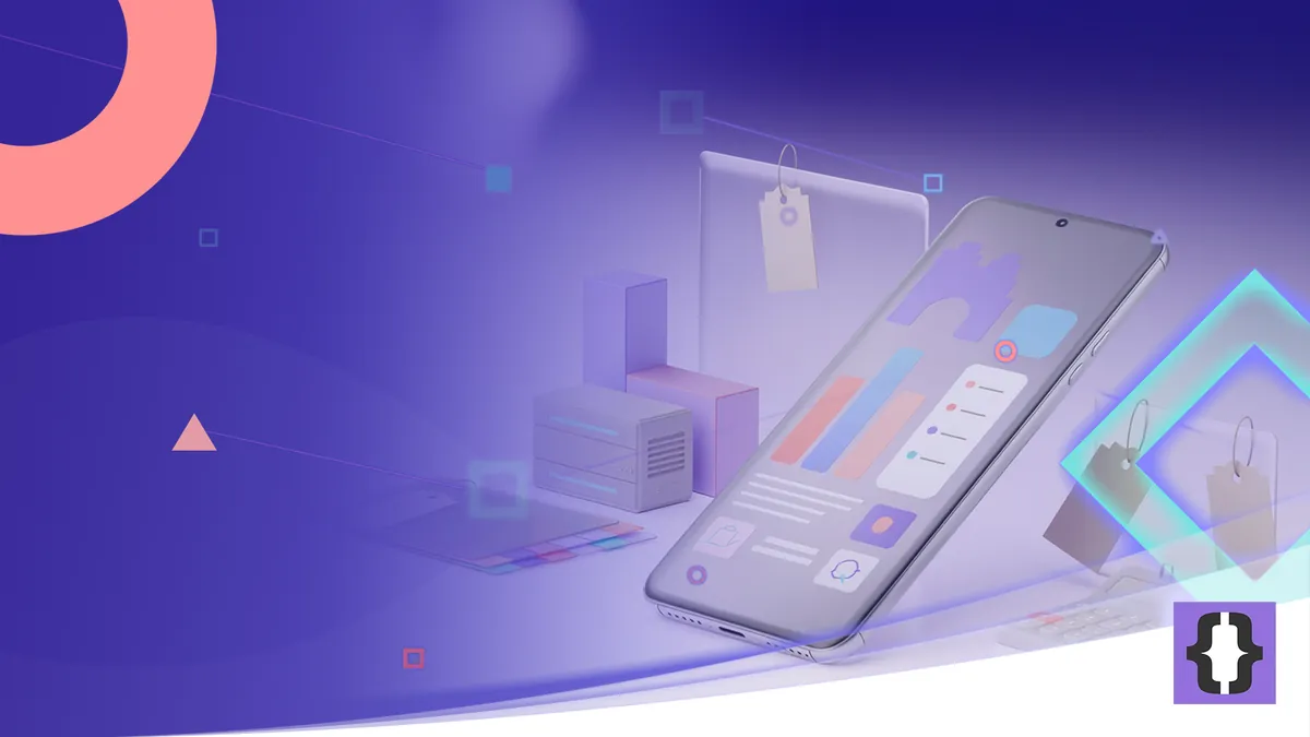 Portada del artículo «¿Cuánto cuesta crear una app?» de OverFuture, sobre una imagen de un móvil rodeado de piezas con etiquetas de precio y una calculadora