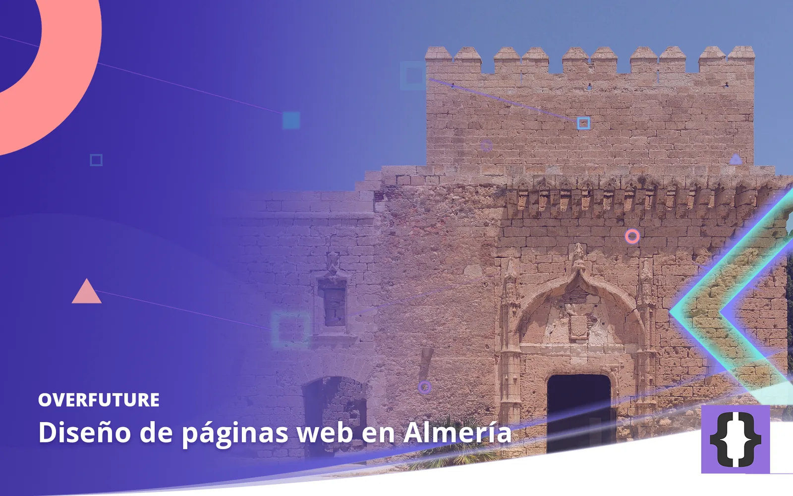 Diseño de páginas web en Almería. Portada de OverFuture con una foto de Almería