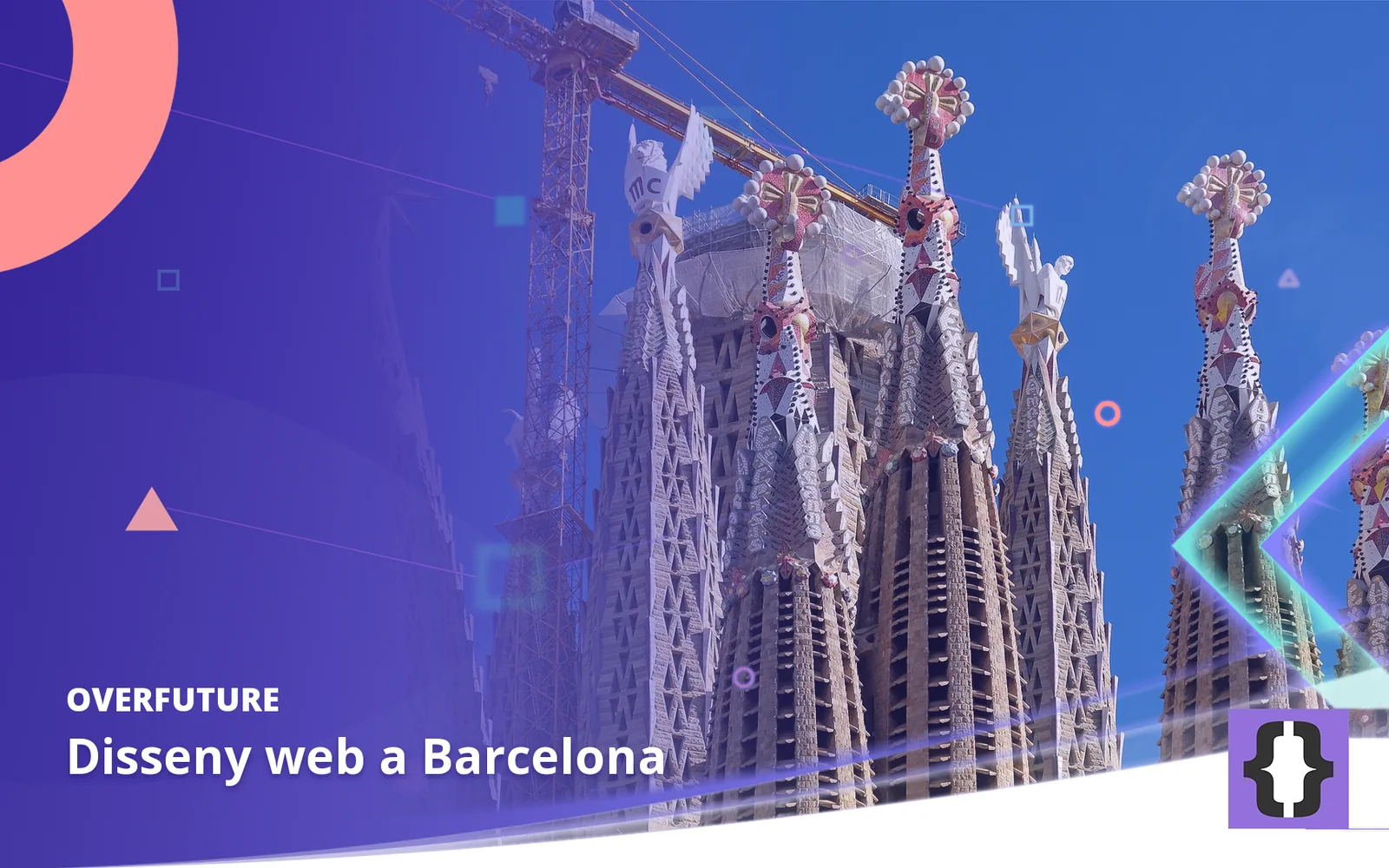 Disseny web a Barcelona. Portada d’OverFuture amb una foto de Barcelona