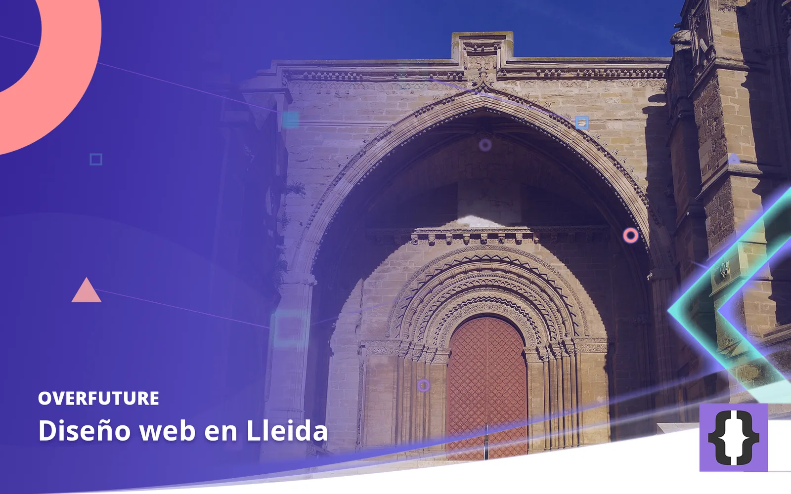Diseño web en Lleida. Portada de OverFuture con una foto de Lleida