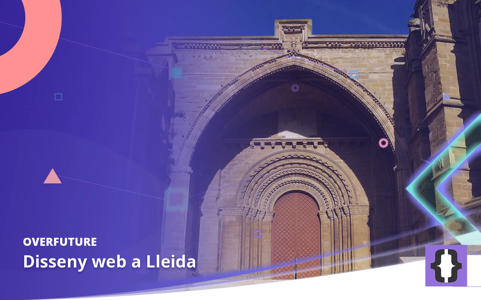Disseny web a Lleida. Portada d’OverFuture amb una foto de Lleida
