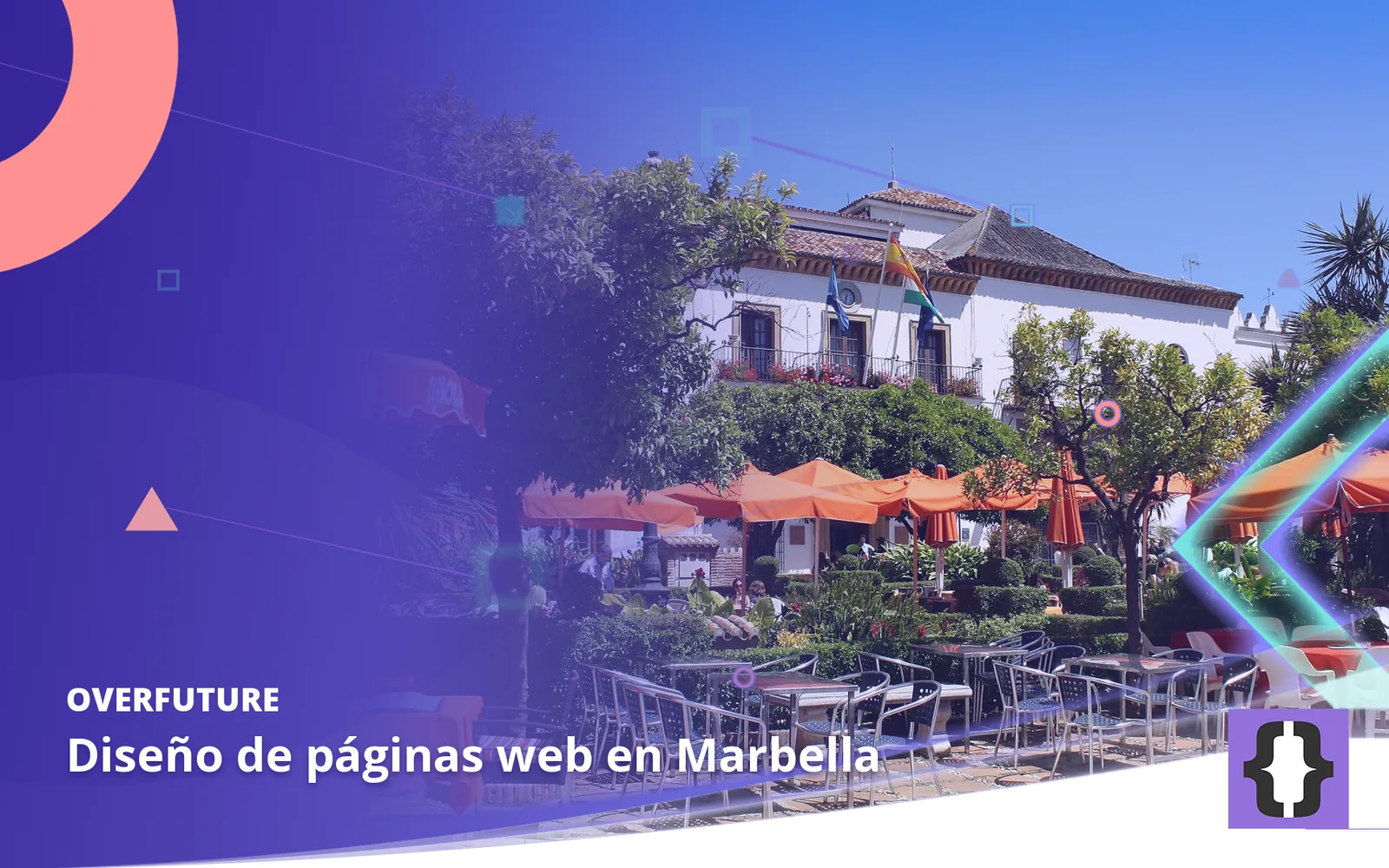 Diseño de páginas web en Marbella. Portada de OverFuture con una foto de Marbella