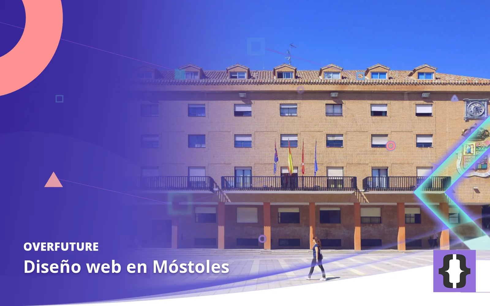 Diseño web en Móstoles. Portada de OverFuture con una foto de Móstoles