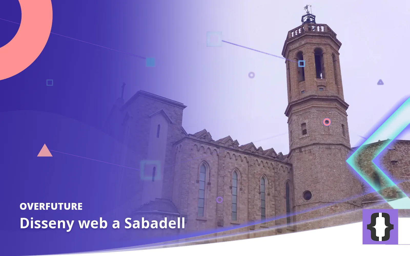 Disseny web a Sabadell. Portada d’OverFuture amb una foto de Sabadell