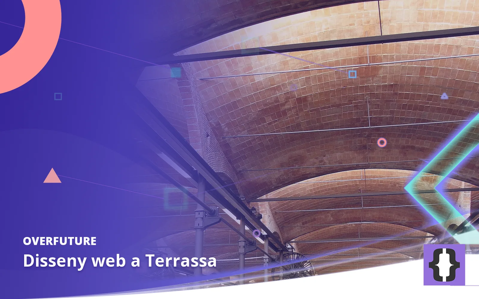 Disseny web a Terrassa. Portada d’OverFuture amb una foto de Terrassa